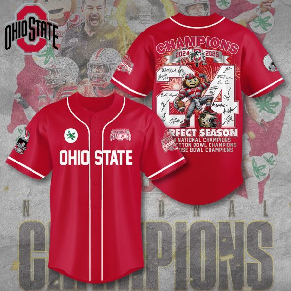 Ohio State Buckeyes Football Baseball Jersey - TANTN 10751