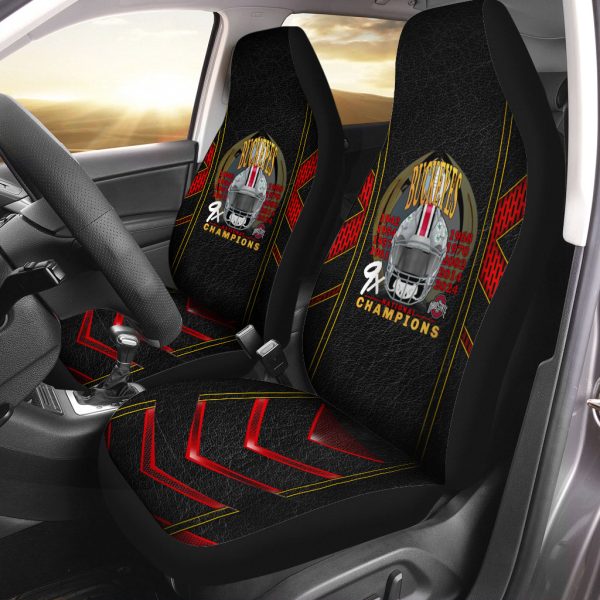 Ohio State Buckeyes Football 2PCS Car Seat Cover - HOATT 8774