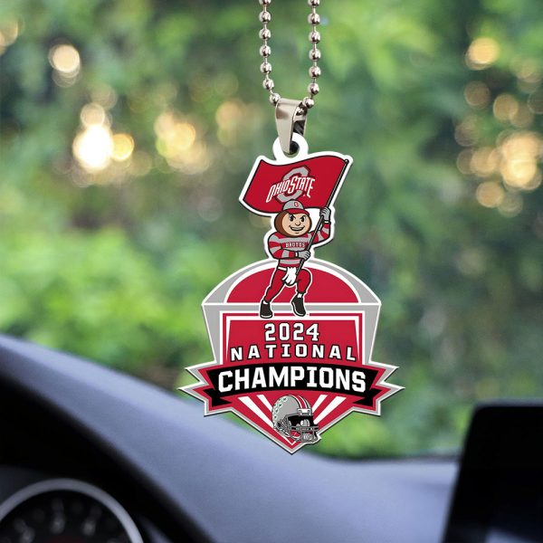 Ohio State Buckeyes Football Custom Shape 1-sided Acrylic Car Ornament - MAITM 9970