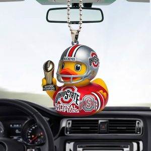 Ohio State Buckeyes Football Custom Shape 2-sided Acrylic Car Ornament - TANTN 10748