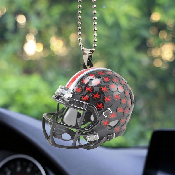 Ohio State Buckeyes Football Custom Shape 2-sided Acrylic Car Ornament - TANTN 10975