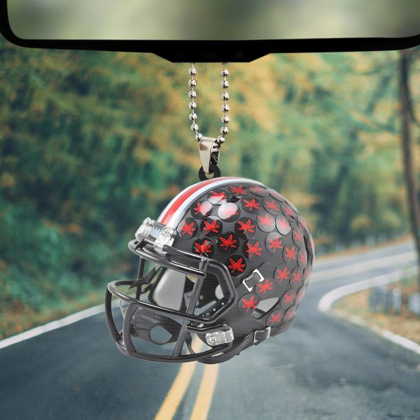 Ohio State Buckeyes Football Custom Shape 2-sided Acrylic Car Ornament - TANTN 10975