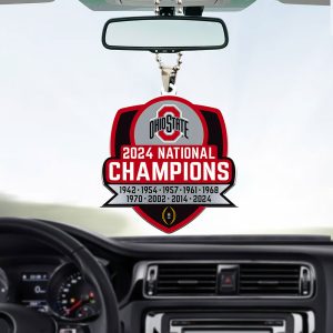 Ohio State Buckeyes Football Custom Shape 2-sided Acrylic Car Ornament - MAITM 9806