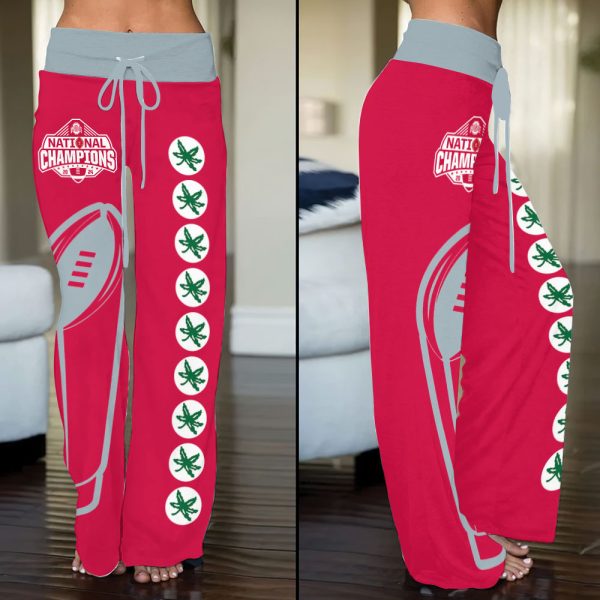 Ohio State Buckeyes Football High-Waisted Straight-Leg Trousers - MAITM 9805