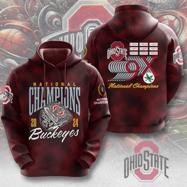 Ohio State Buckeyes Football 3D Apparel - MAITM 9772