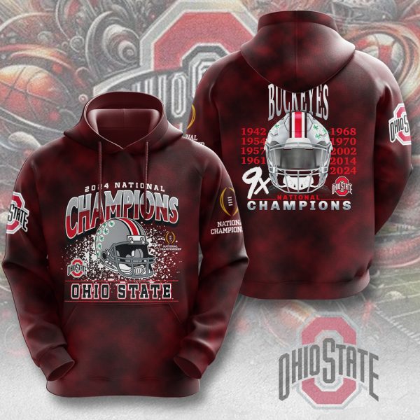 Ohio State Buckeyes Football 3D Apparel - MAITM 9779