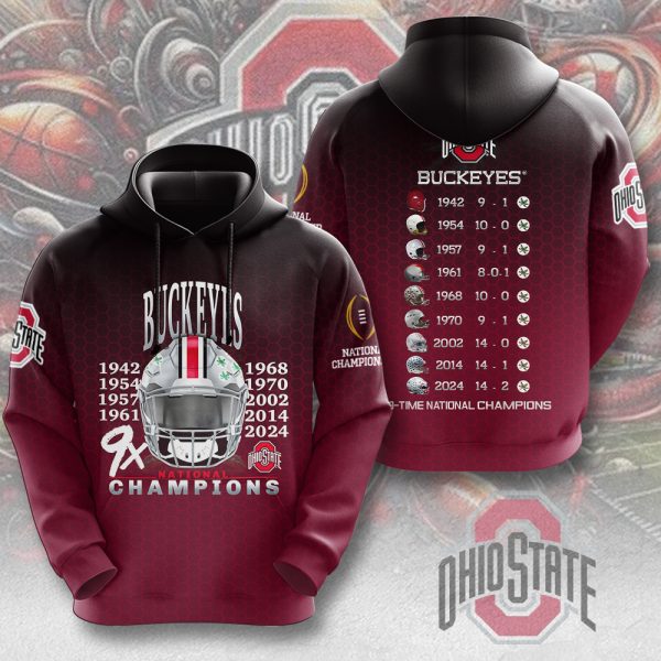 Ohio State Buckeyes Football 3D Apparel - MAITM 9794