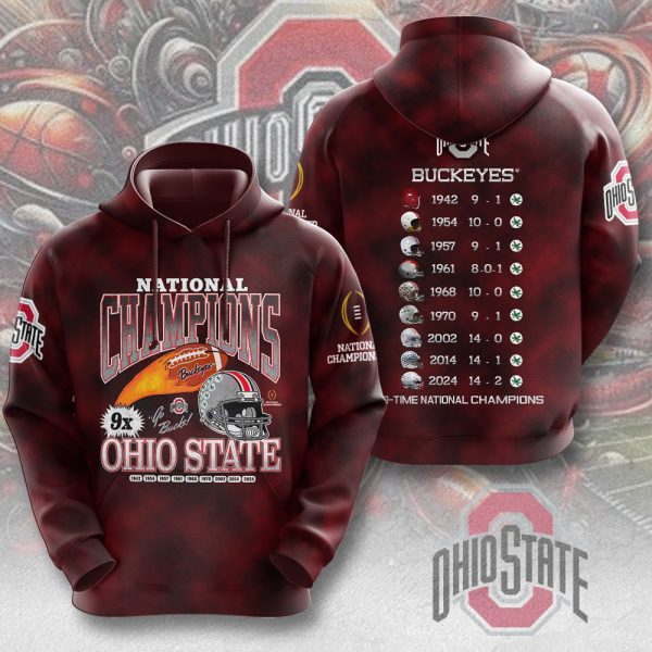 Ohio State Buckeyes Football 3D Apparel - MAITM 9992