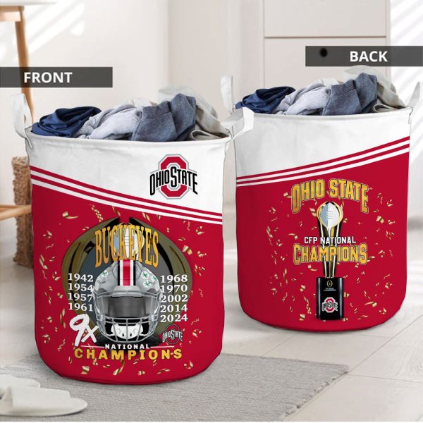 Ohio State Buckeyes Football Laundry Basket – HOATT 8693