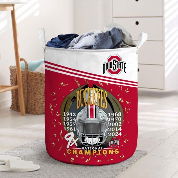 Ohio State Buckeyes Football Laundry Basket – HOATT 8693