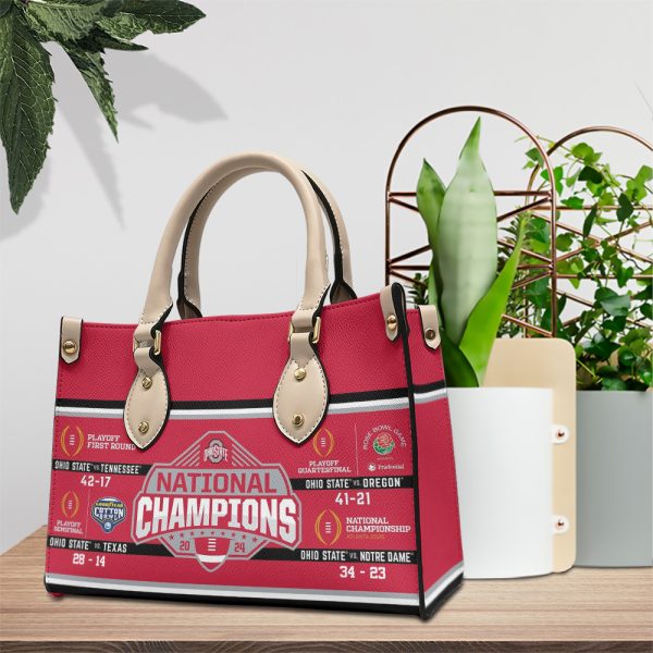 Ohio State Buckeyes Football Leather HandBag - MAITM 9765