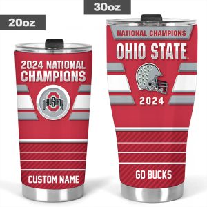 Personalized Ohio State Buckeyes Football Tumbler Cup - MAITM 9967