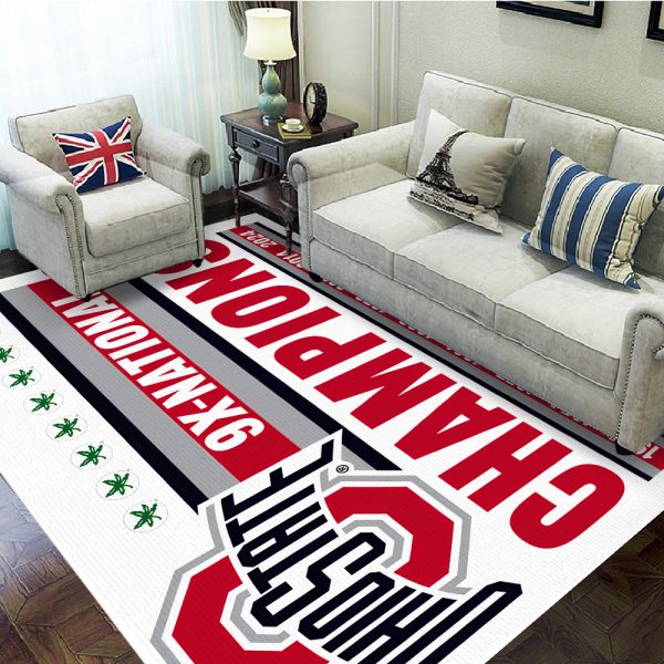 Ohio State Buckeyes Football Rectangular Rug - MAITM 9793