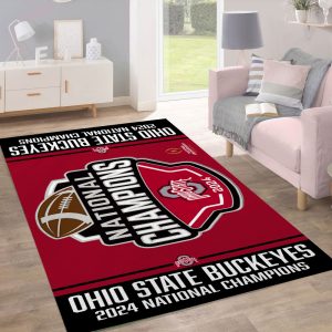 Ohio State Buckeyes Football Rectangular Rug - MAITM 9946