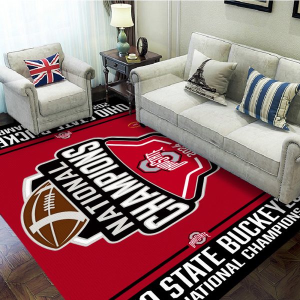 Ohio State Buckeyes Football Rectangular Rug - MAITM 9946