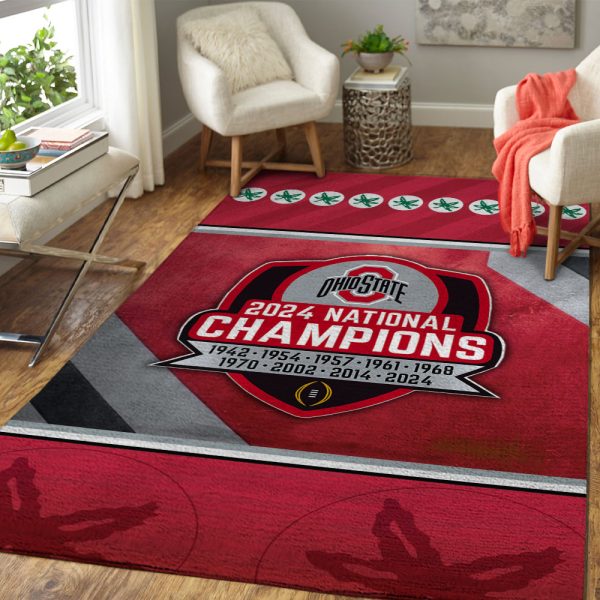 Ohio State Buckeyes Football Rectangular Rug - MAITM 9952