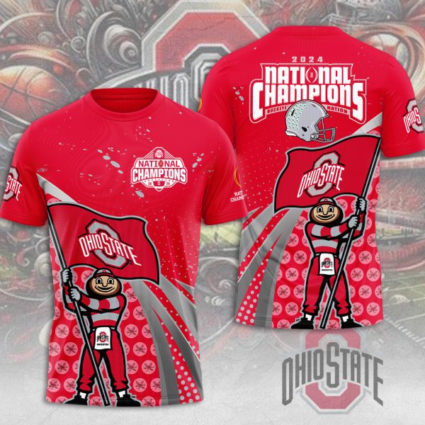 Ohio State Buckeyes Football 3D Apparel - GNE NEW38