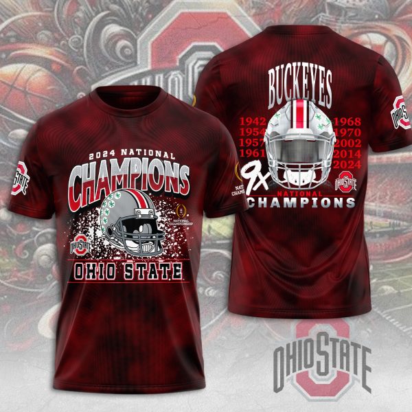 Ohio State Buckeyes Football 3D Apparel - MAITM 9779