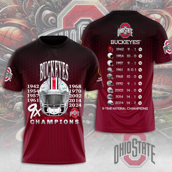 Ohio State Buckeyes Football 3D Apparel - MAITM 9794