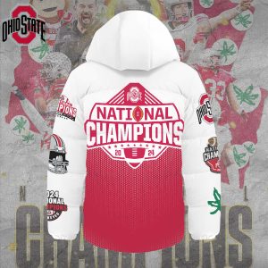 Ohio State Buckeyes Football Waterproof Thickened Down Jacket - TANTN 10720