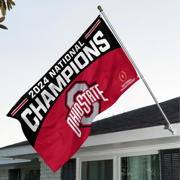 Ohio State Buckeyes Football 3D House Flag - TANTN 10714