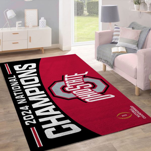 Ohio State Buckeyes Football Rectangular Rug - TANTN 10715