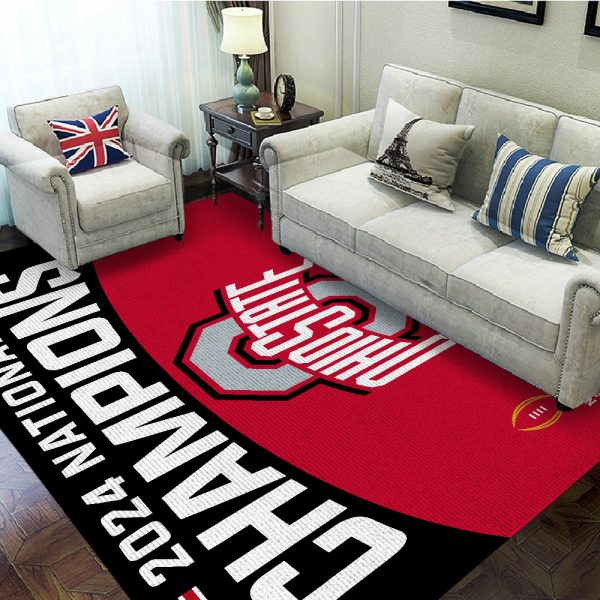 Ohio State Buckeyes Football Rectangular Rug - TANTN 10715