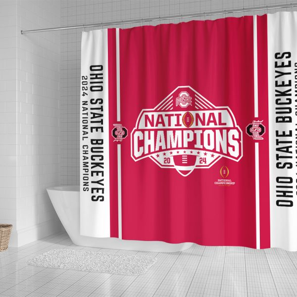 Ohio State Buckeyes Football Shower Curtains - TANTN 10967