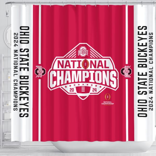 Ohio State Buckeyes Football Shower Curtains - TANTN 10967