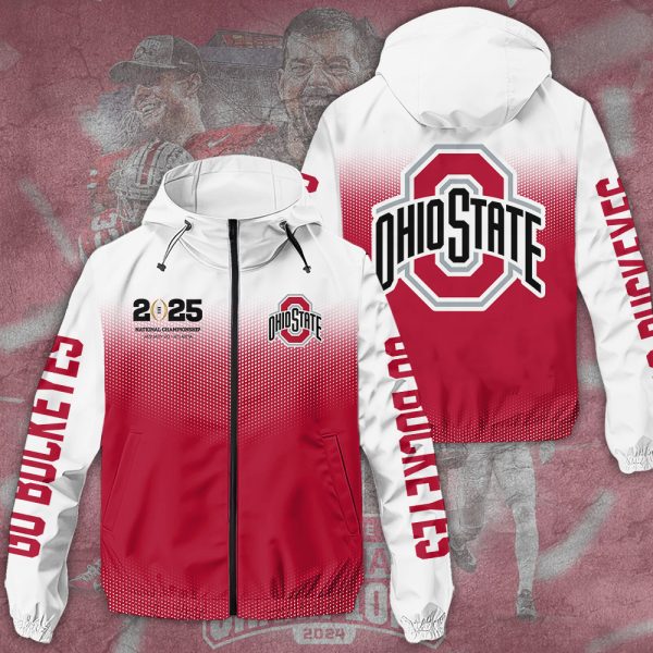 Ohio State Buckeyes Football 3D Windbreaker Jacket - TANTN 10723