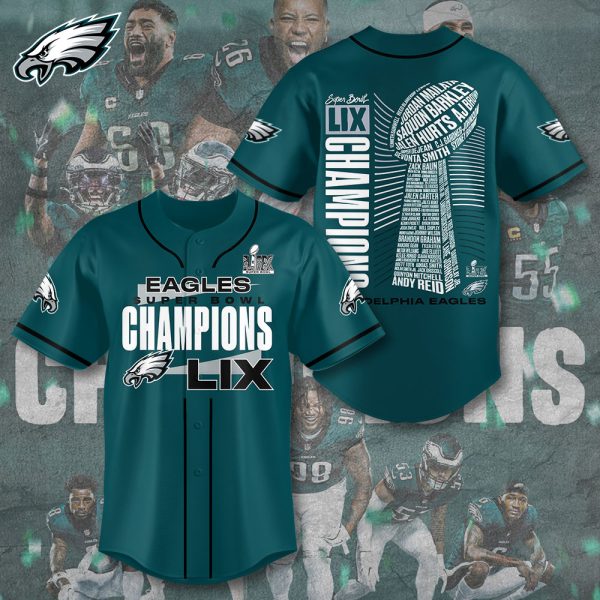 Philadelphia Eagles Baseball Jersey - TANTN 11064