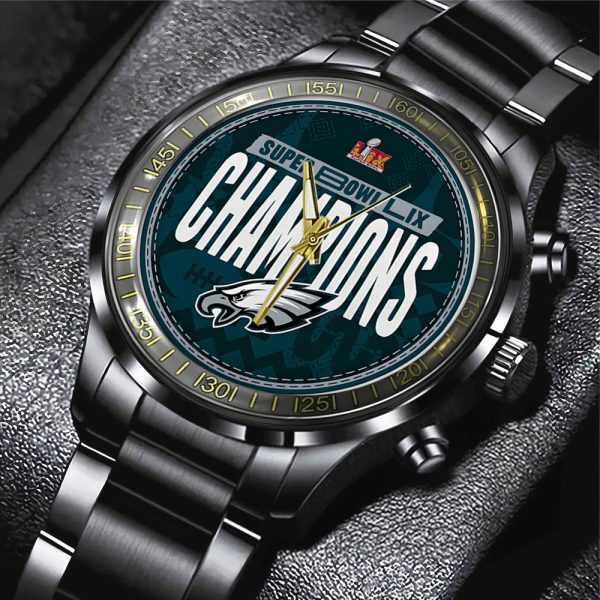 Philadelphia Eagles Black Stainless Steel Watch - TANTN 10879