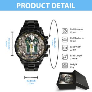 Philadelphia Eagles Black Stainless Steel Watch - TANTN 10880