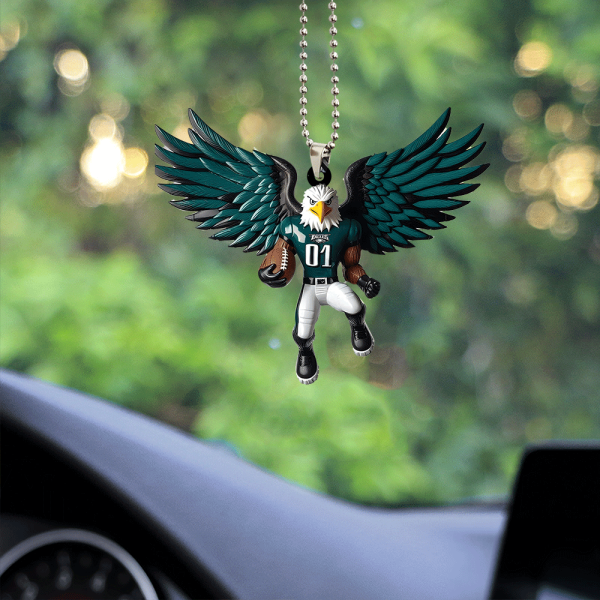 Philadelphia Eagles Custom Shape 2-sided Acrylic Car Ornament - ANHNV 5976