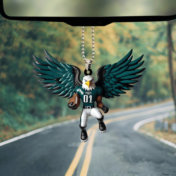 Philadelphia Eagles Custom Shape 2-sided Acrylic Car Ornament - ANHNV 5976