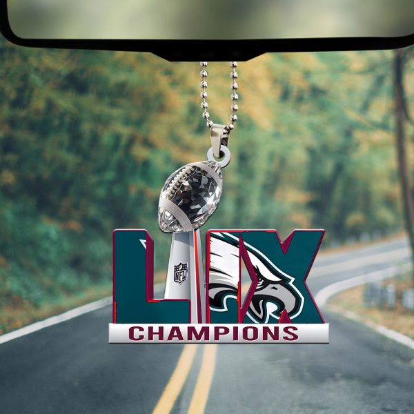 Philadelphia Eagles Custom Shape 1-sided Acrylic Car Ornament - MAITM 9867