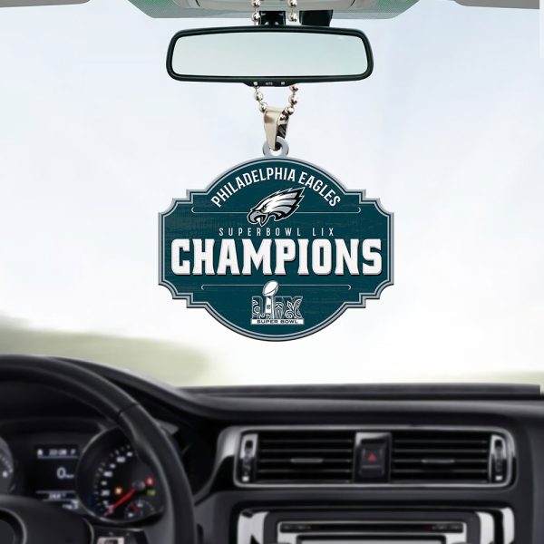 Philadelphia Eagles Custom Shape 2-sided Acrylic Car Ornament - MAITM 9839