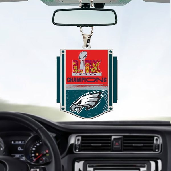 Philadelphia Eagles Custom Shape 2-sided Acrylic Car Ornament - MAITM 9848