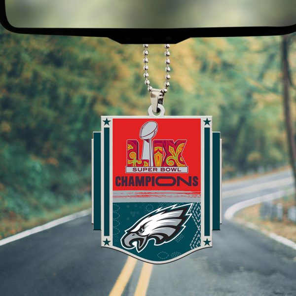 Philadelphia Eagles Custom Shape 2-sided Acrylic Car Ornament - MAITM 9848