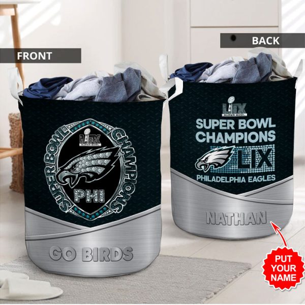 Personalized Philadelphia Eagles Laundry Basket – HOATT 8725