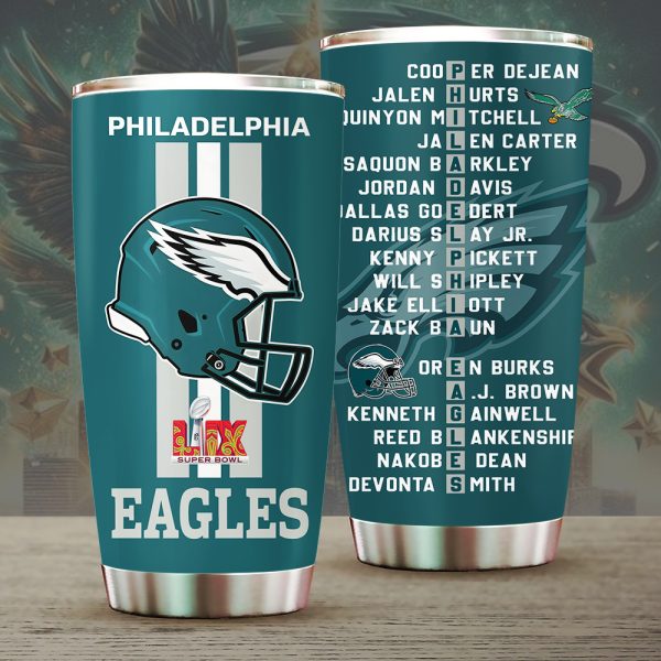 Philadelphia Eagles Tumbler Cup - GNE NEW54