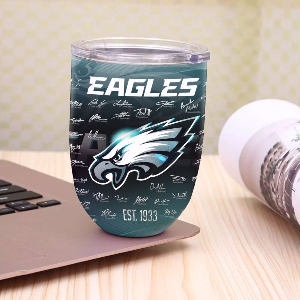 Philadelphia Eagles Wine Tumbler - VANDH 4233