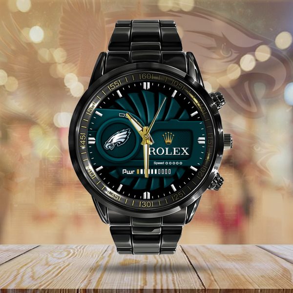 Philadelphia Eagles Black Stainless Steel Watch - MAITM 9803