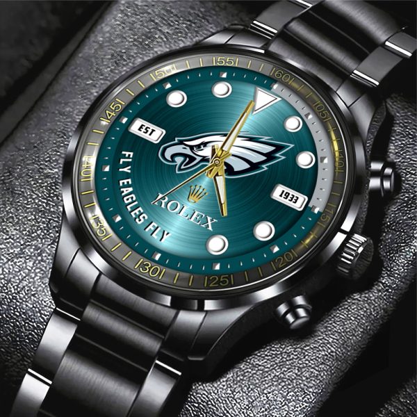 Philadelphia Eagles x Rolex Black Stainless Steel Watch - MAITM 9947