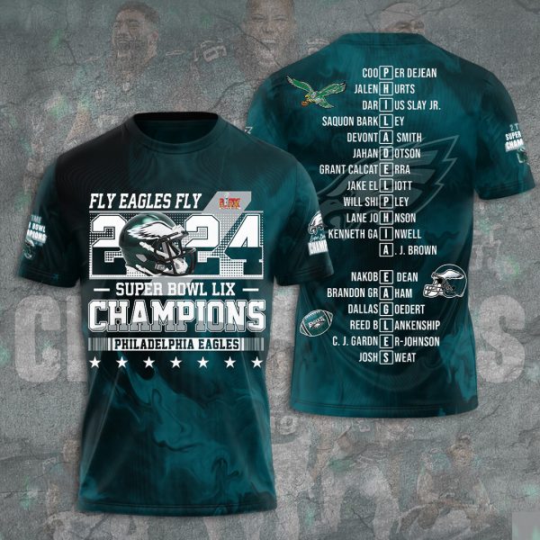 Philadelphia Eagles 3D Apparel - TANTN 10819