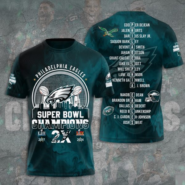 Philadelphia Eagles 3D Apparel - TANTN 10836