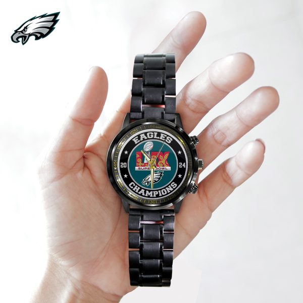 Philadelphia Eagles Black Stainless Steel Watch - TANTN 10850