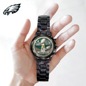 Philadelphia Eagles Black Stainless Steel Watch - TANTN 10882