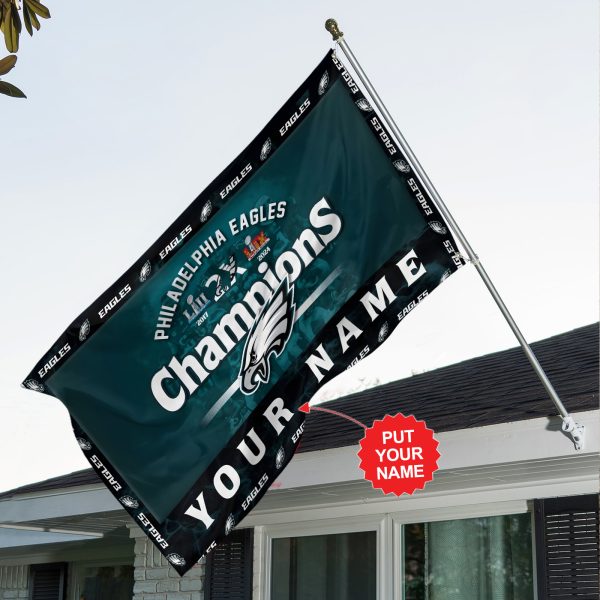 Personalized Philadelphia Eagles 3D House Flag - HOATT 8730