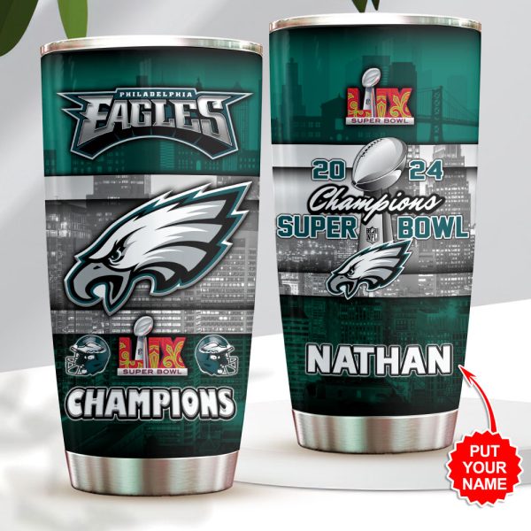 Personalized Philadelphia Eagles Tumbler Cup - GNE 2747